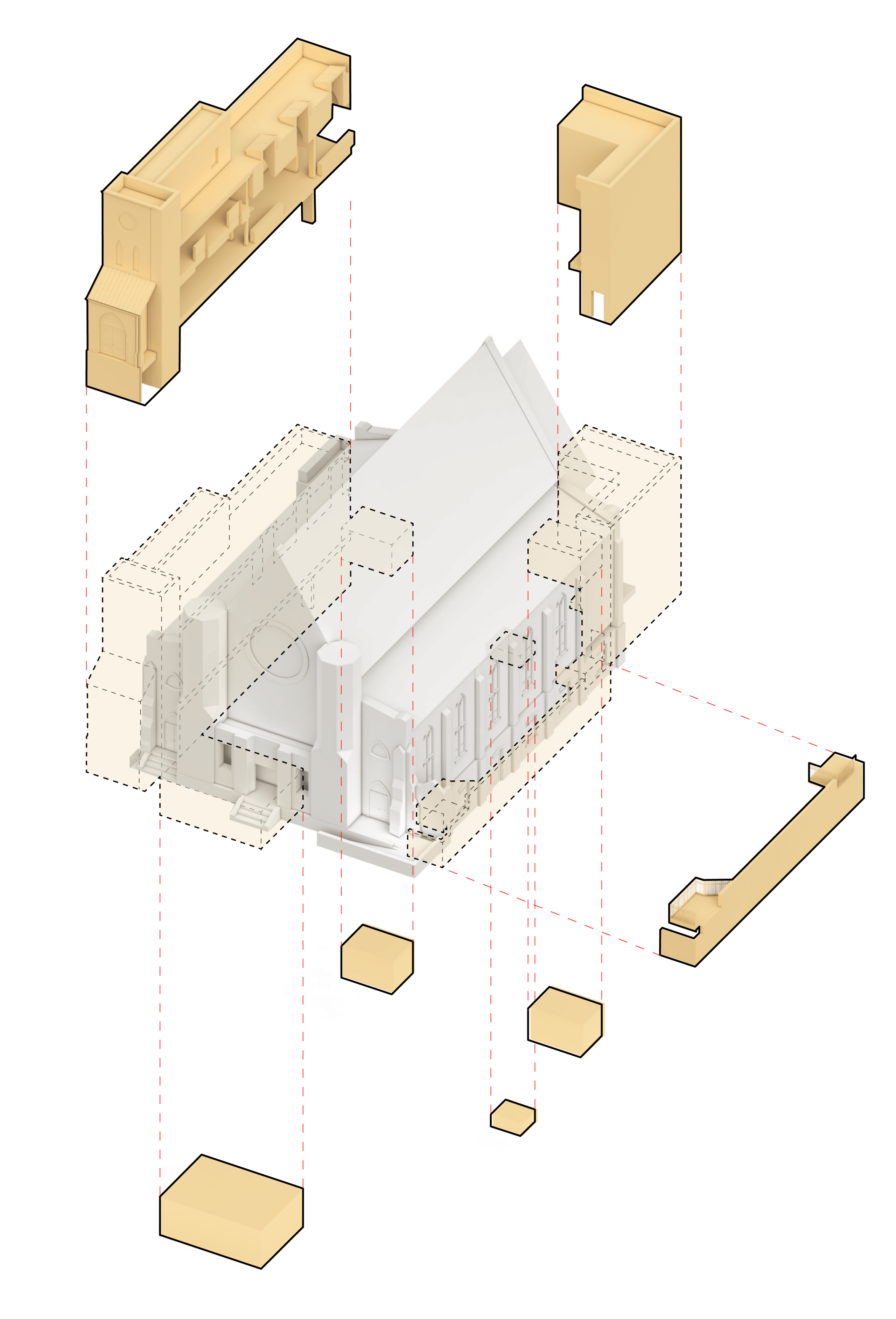 St. Nicolas Cathedral diagram by Bergen Street Studio